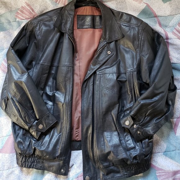 Mens Leather Jacket - Picture 1 of 3